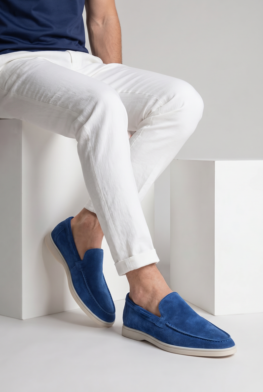 Amalfi Classic Suède Loafer Royal Blue