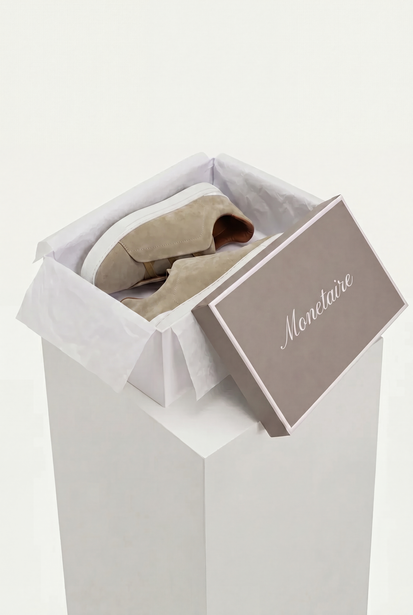 Monaco Suede Triple Stitch Sneaker Saga Olive