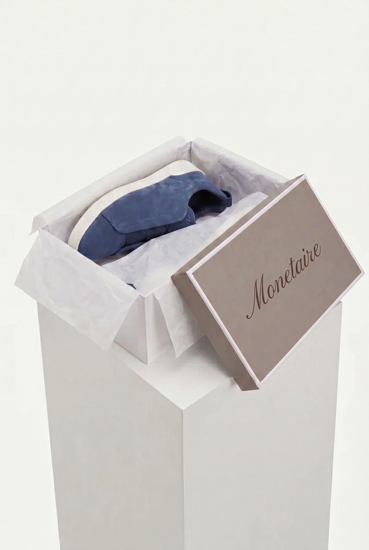 Monaco Suede Triple Stitch Sneaker Blue