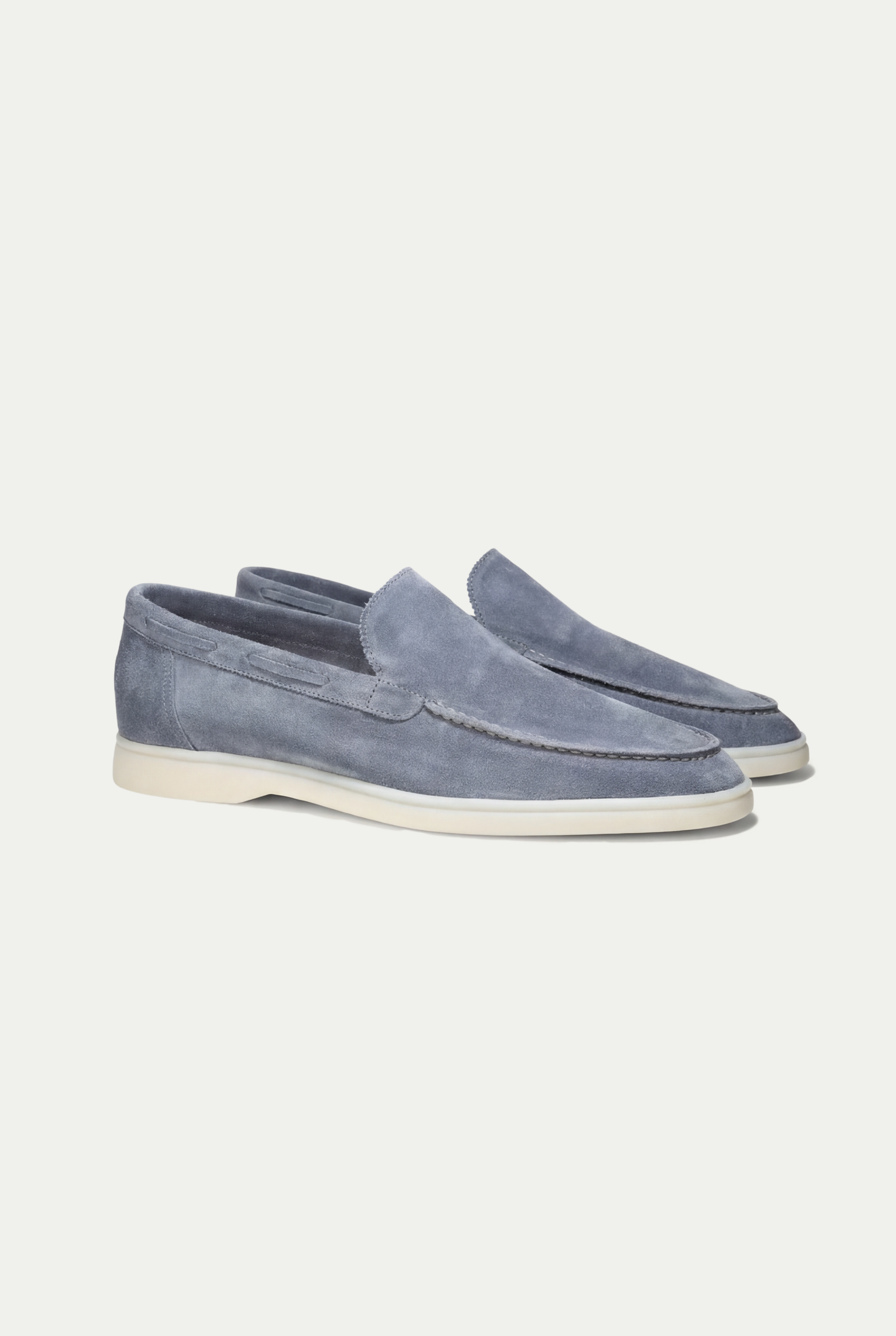 Amalfi Classic Suede Loafer Baby Blue