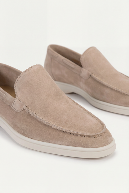Amalfi Classic Suede Loafer Beige
