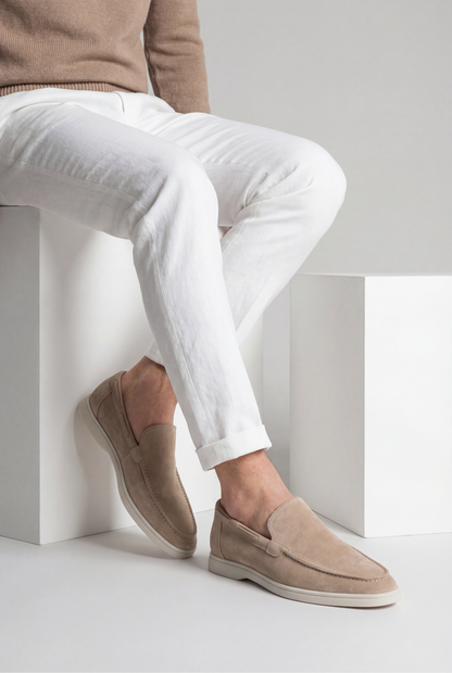 Amalfi Classic Suede Loafer Beige