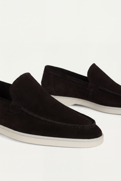Amalfi Classic Suede Loafer Black