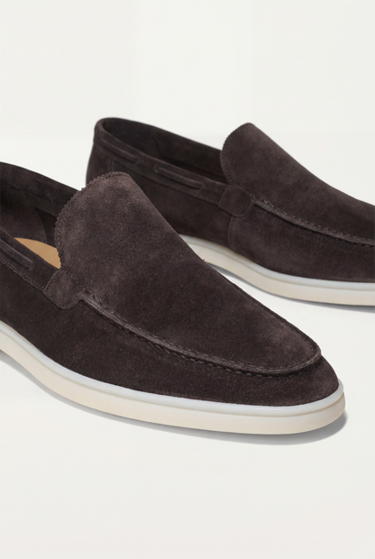 Amalfi Classic Suede Loafer Brown