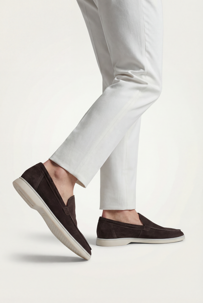 Amalfi Classic Suede Loafer Brown