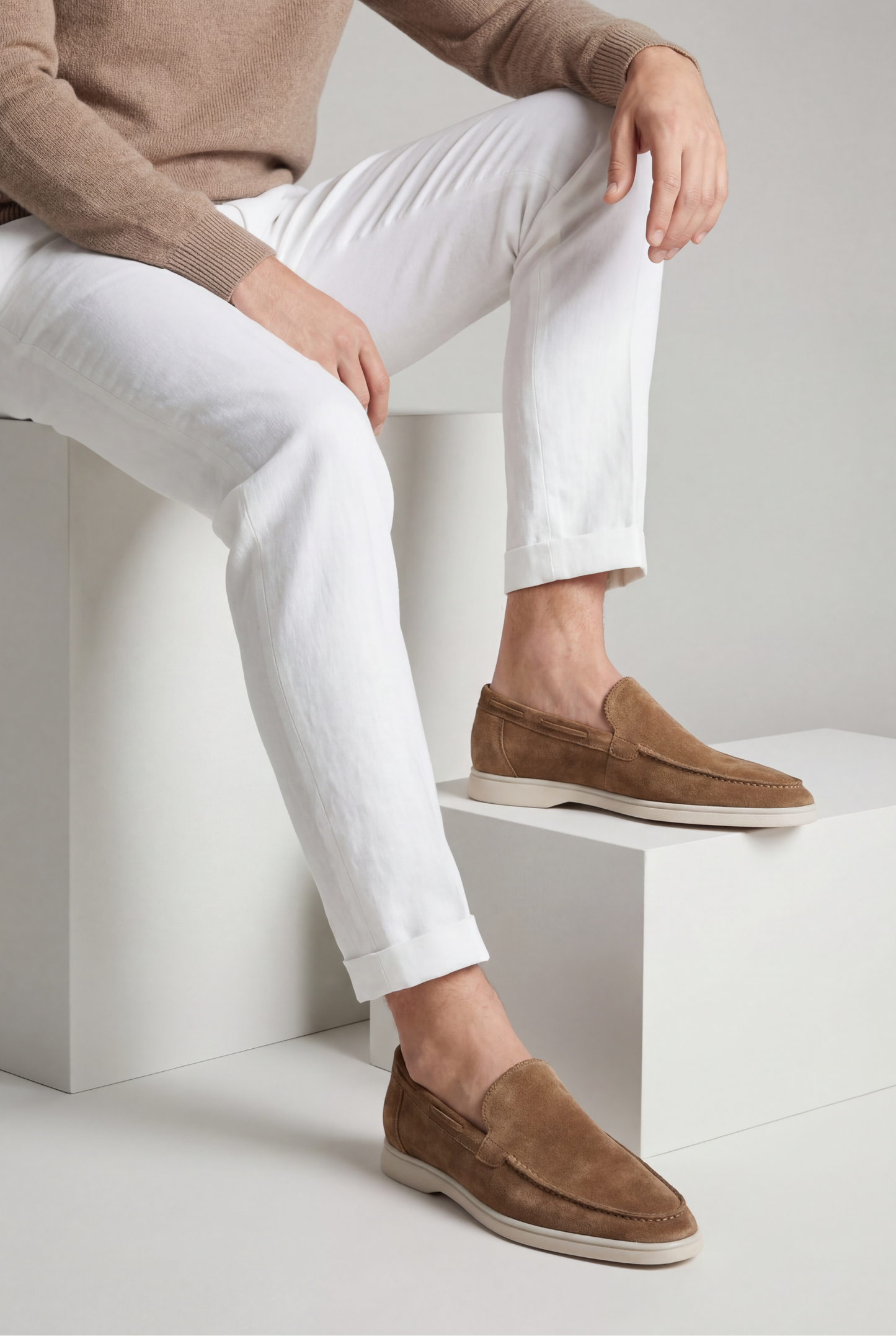 Amalfi Classic Suede Loafer Desert