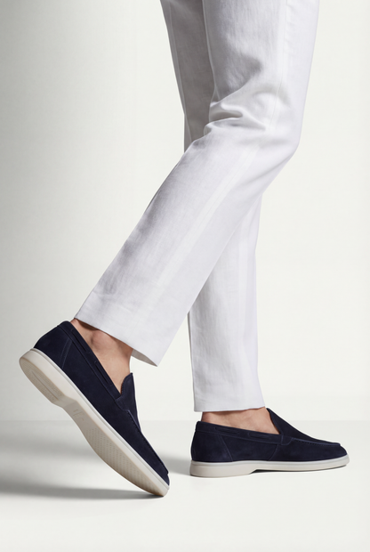 Amalfi Classic Suede Loafer Navy