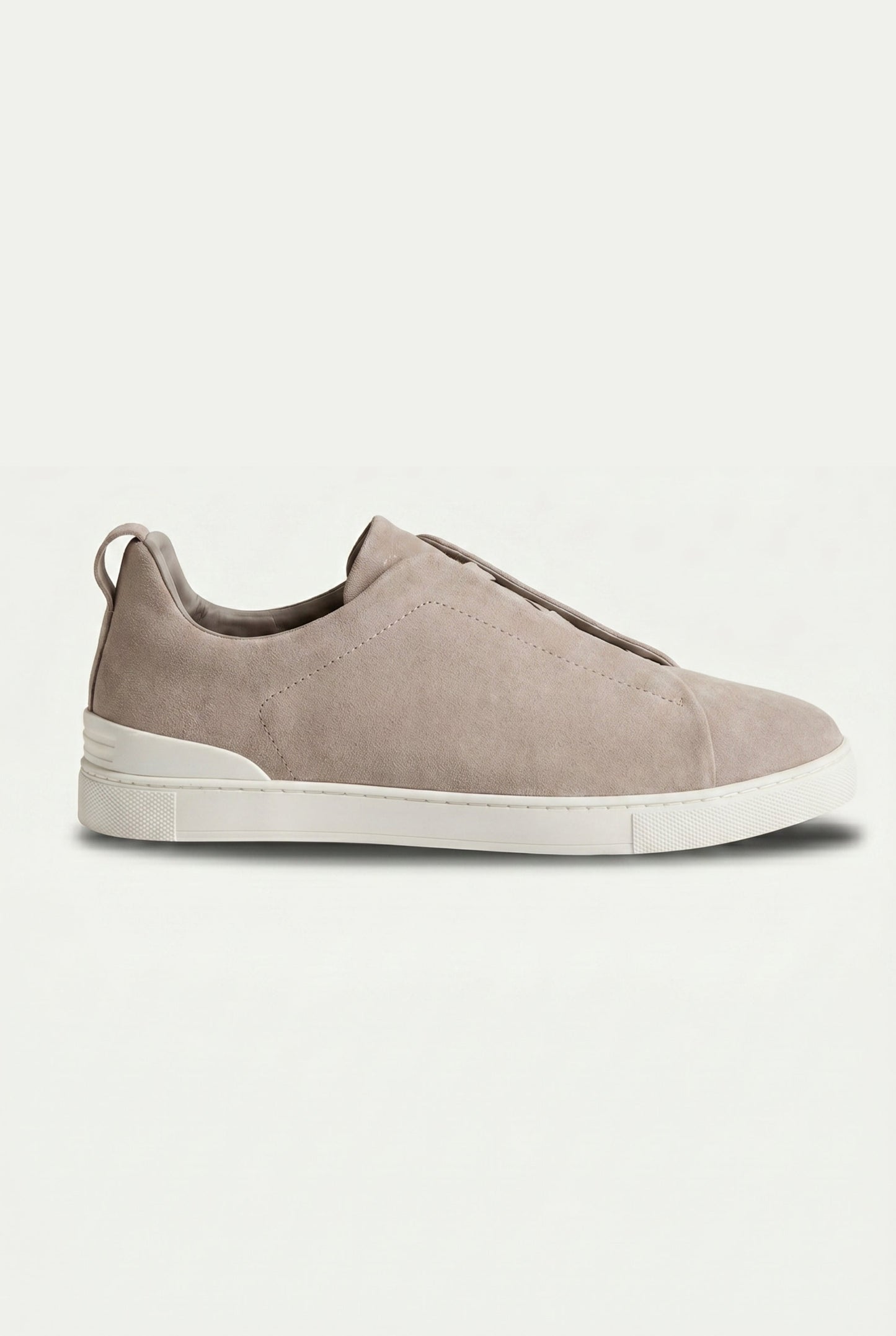 Monaco Suede Triple Stitch Sneaker Sand Beige