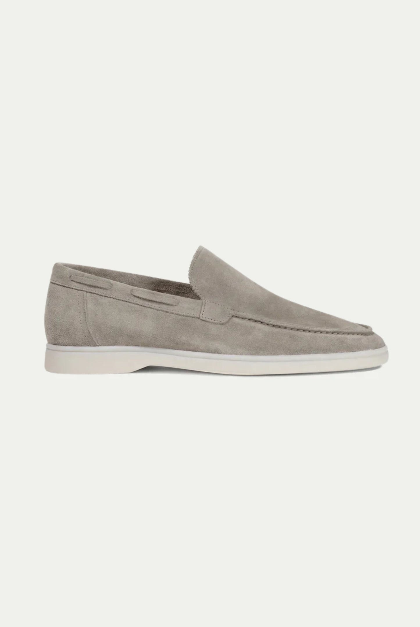 Amalfi Classic Suede Loafer Light Gray