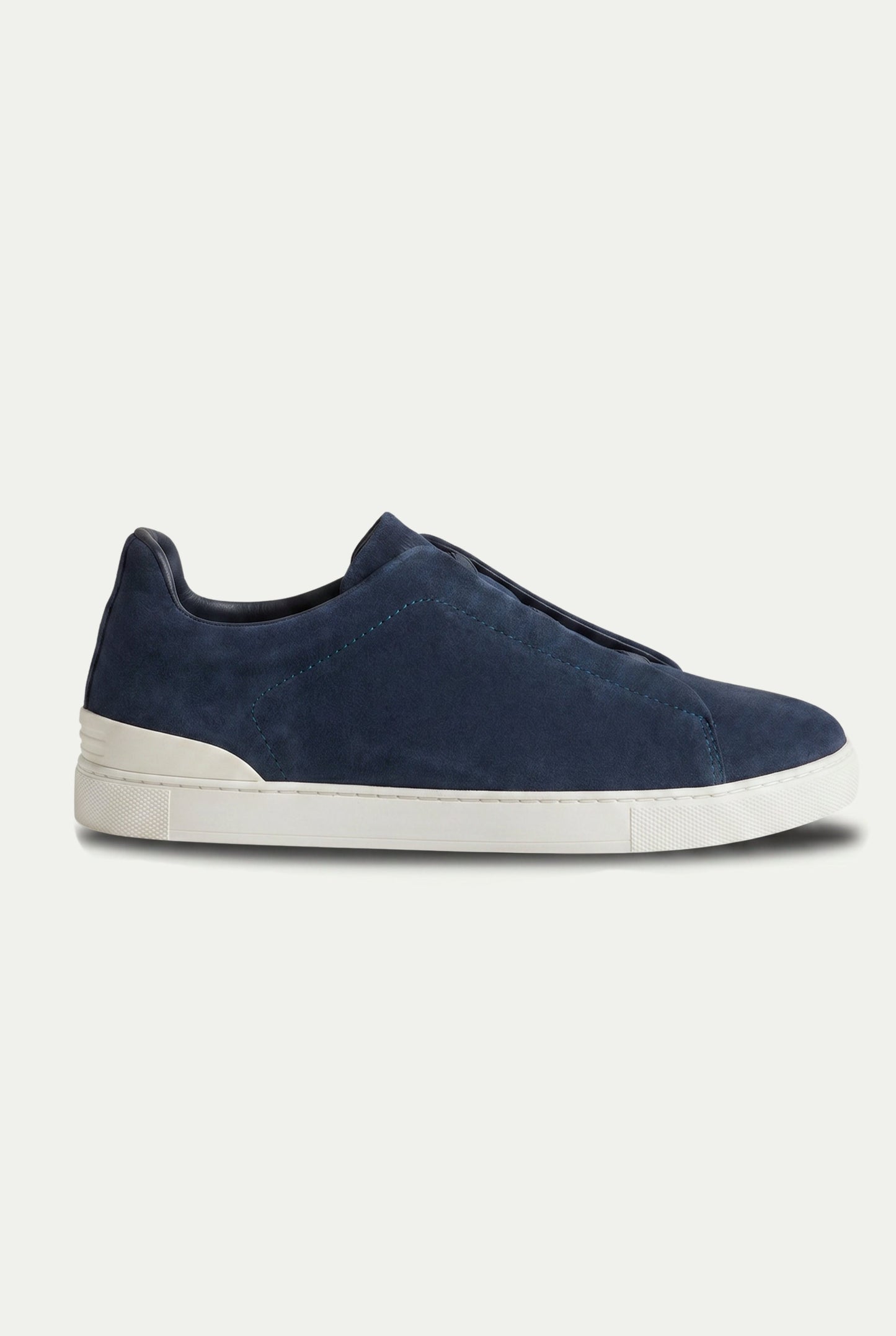 Monaco Suede Triple Stitch Sneaker Navy