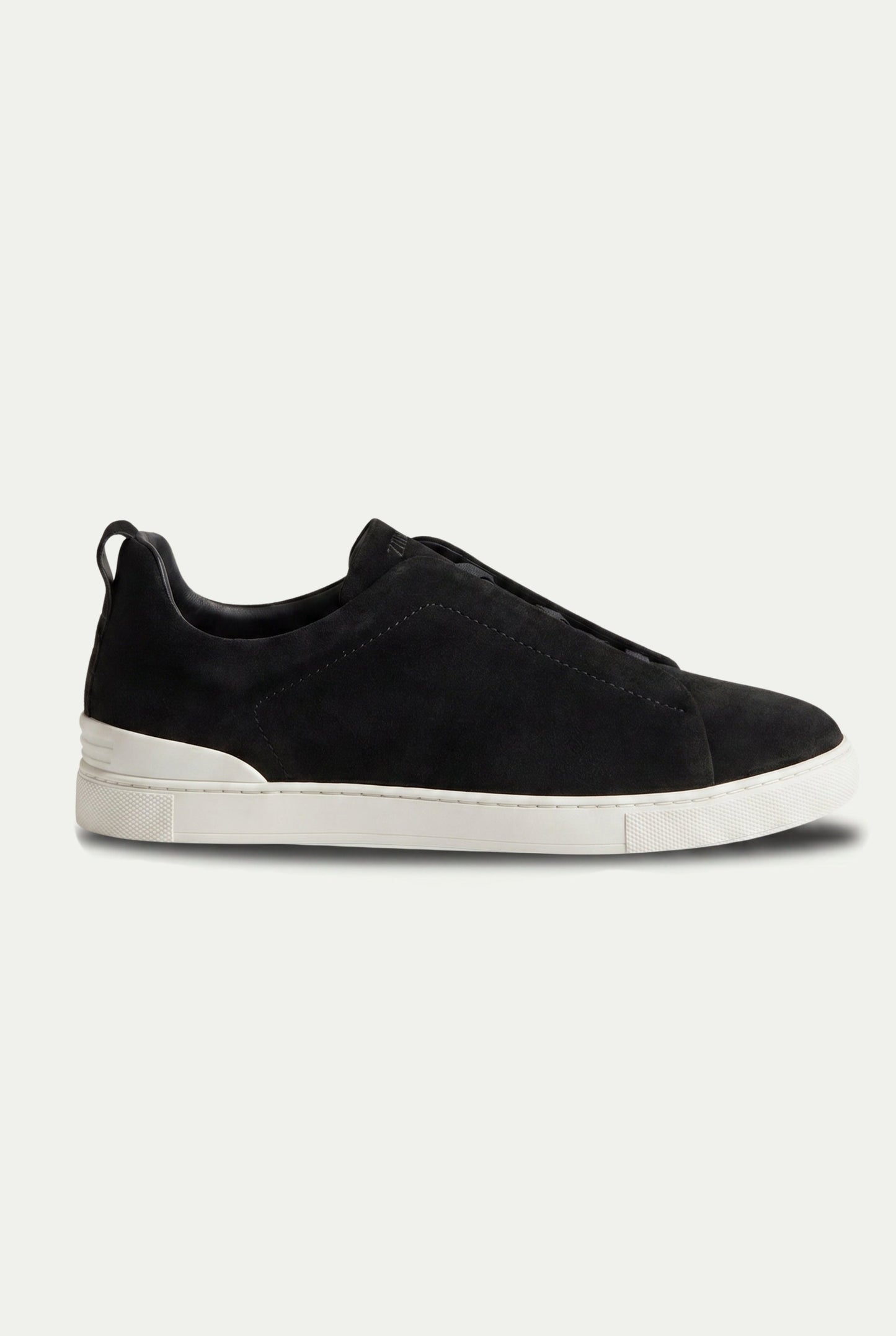 Monaco Suede Triple Stitch Sneaker Black