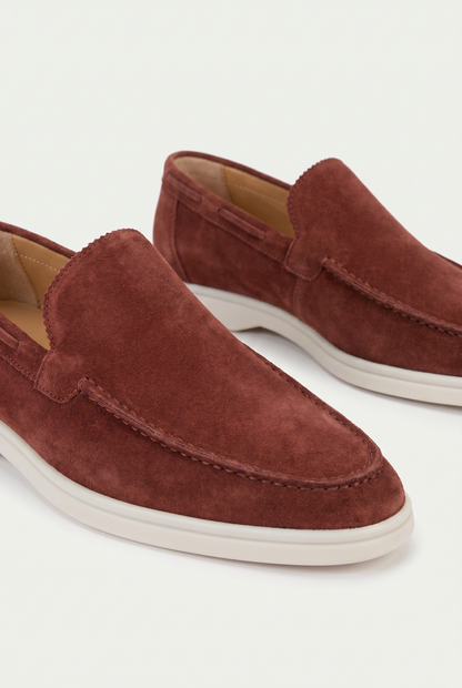 Amalfi Classic Suède Loafer Burgundy