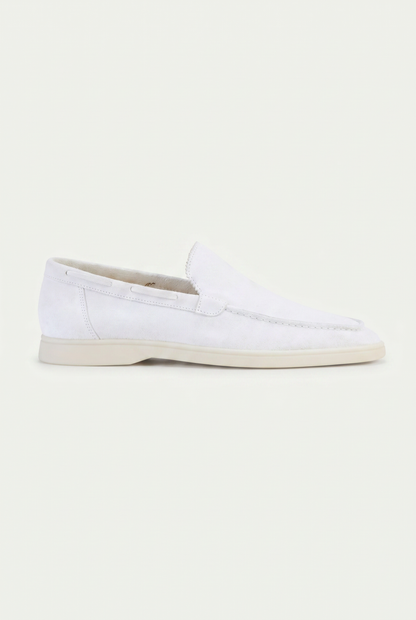 Amalfi Classic Suède Loafer White
