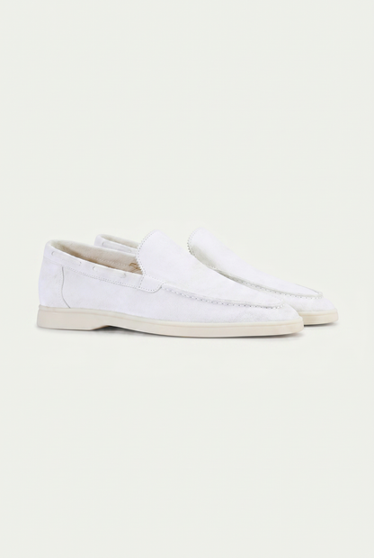 Amalfi Classic Suède Loafer White
