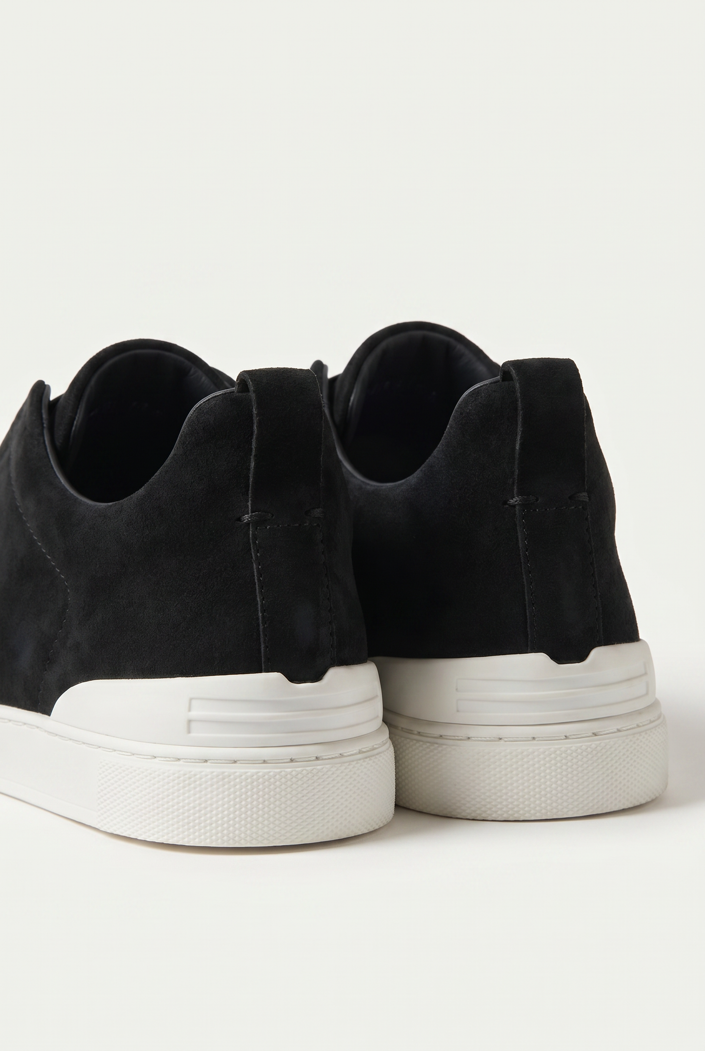 Monaco Suede Triple Stitch Sneaker Black