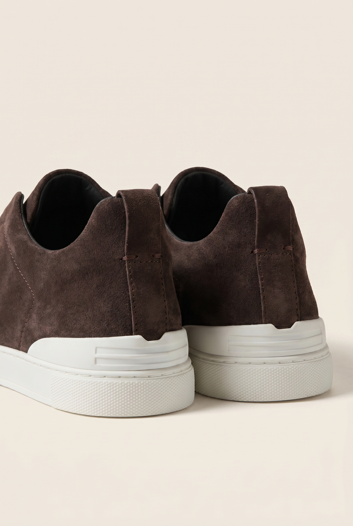 Monaco Suede Triple Stitch Sneaker Chocolate
