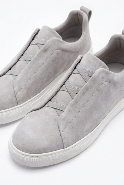 Monaco Suede Triple Stitch Sneaker Grey