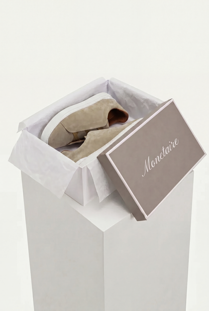 Monaco Suede Triple Stitch Sneaker Saga Olive