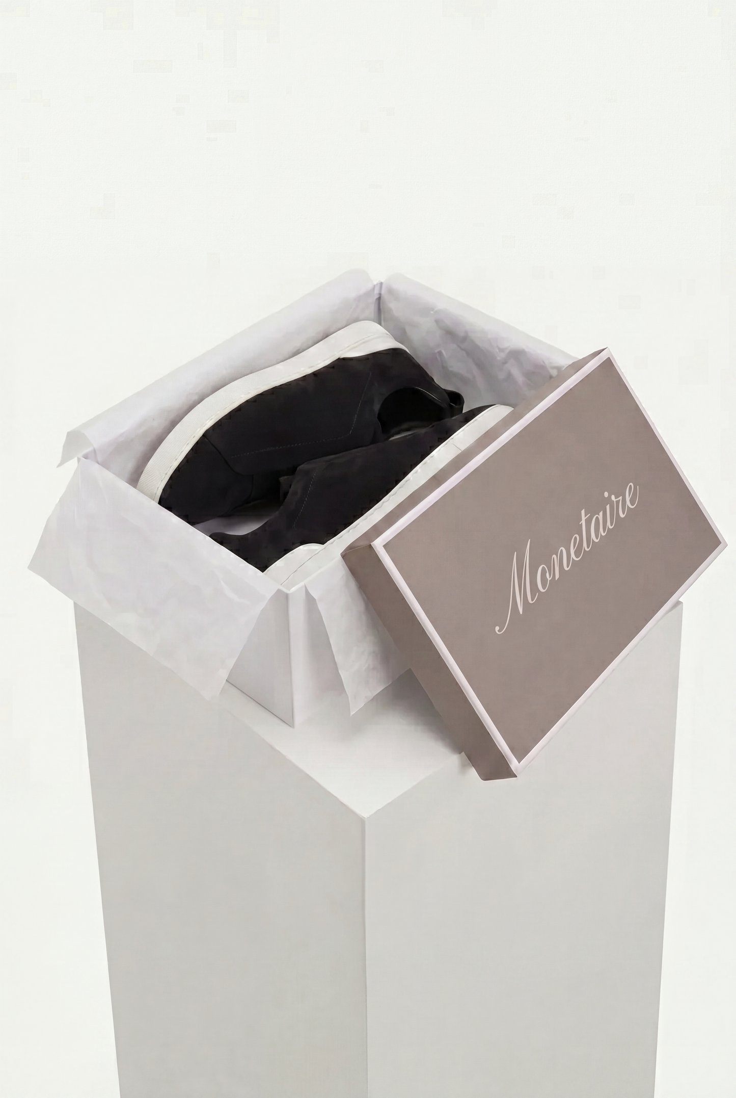 Monaco Suede Triple Stitch Sneaker Black