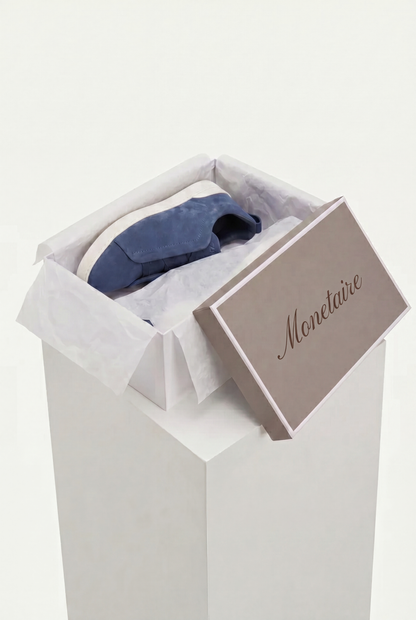 Monaco Suede Triple Stitch Sneaker Blue
